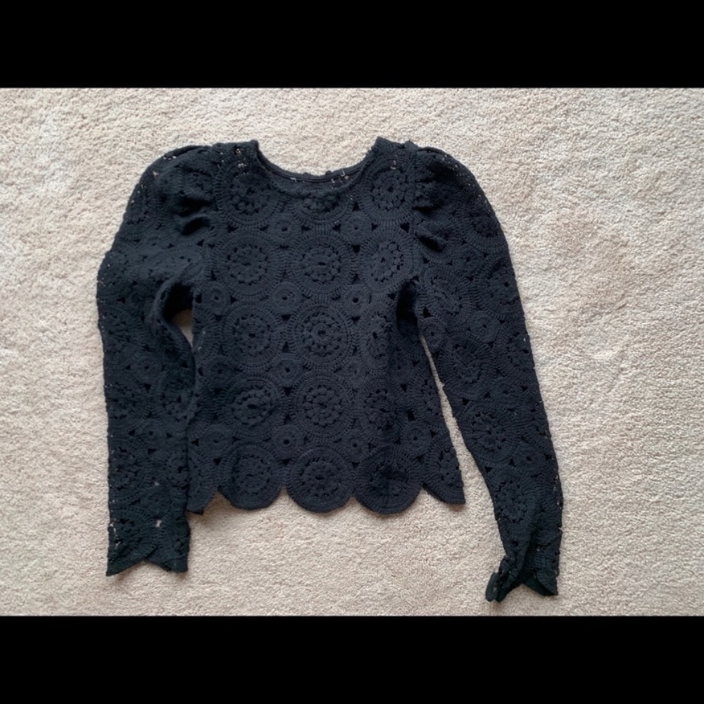 Zara crochet top